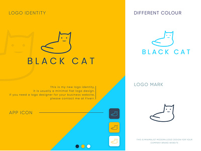 Logo Identity Black Cat