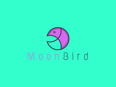 Logo Mark Moon Bird abstract appicon brand brandidentity branding branding design businesslogo icon icondesign icons logo logodesign minimal minimalist moon logo moonbird