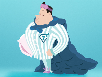 SuperSpaní / SuperSleep brand character hero pillow sleep superhero