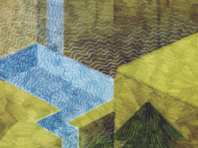 Detail blue grass green illustration path pencil texture water