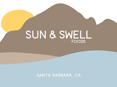 Sun & Swell Foods - Label Concept art branding design graphic design icon illustration illustrator logo minimal vector