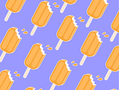 Custom Pattern - Creamsicle art branding design graphic design icon illustration illustrator logo minimal vector