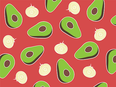 Custom Pattern - Guac is Extra art branding design graphic design icon illustration illustrator logo minimal vector