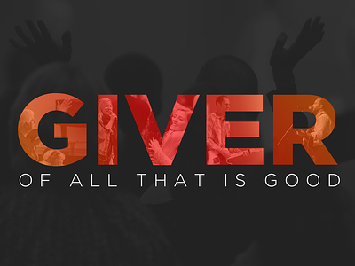 Album Single Artwork - Giver Of All That Is Good music thanksgiving worship