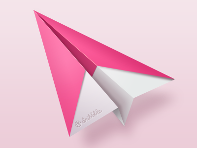 Plane dribbble icon pink plane