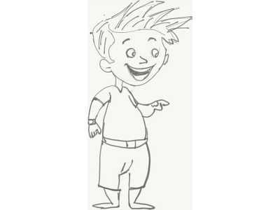 Boy Outline boy cartoon drawing