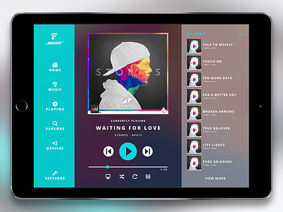 Bose SoundTouch App app app design debuts first shot ipad music ux