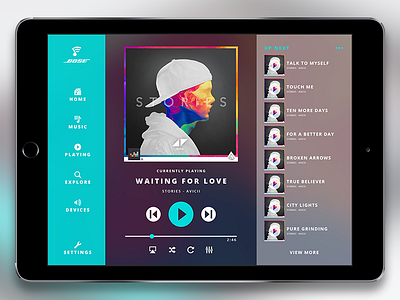 Bose SoundTouch App app app design debuts first shot ipad music ux