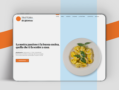 Food Home Page // UX/UI Design atypical branding design escuadra italy logo minimal mobile design restaurant restaurant app ui ux webdesign