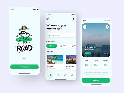 Travel app UI design concept app design creative design design graphic design hotel booking illustration minimal minimalistic mobile app tourism travel travel agency travel app traveling traveller ui ui design uiux user interface ux design