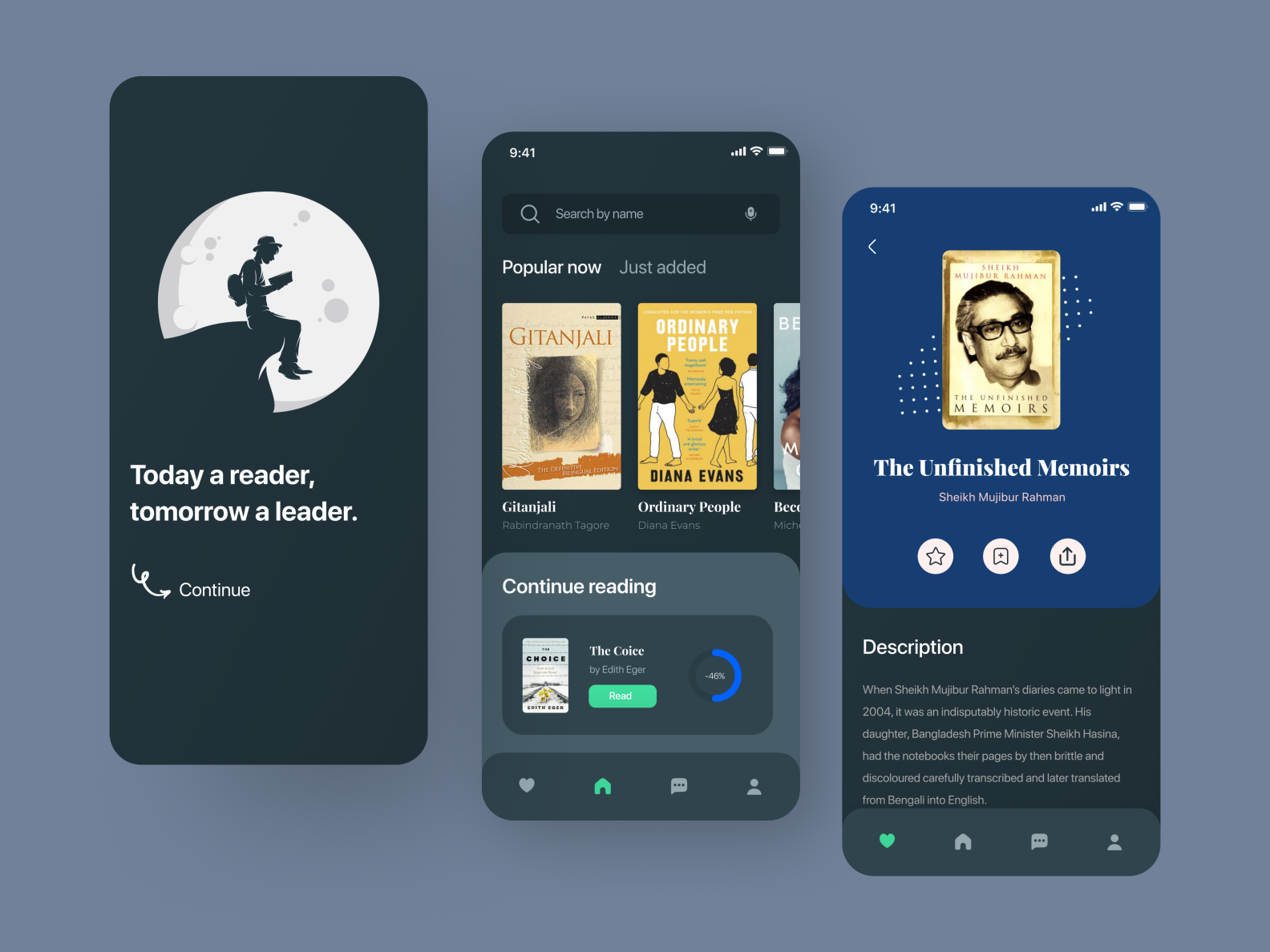 E Book App UI Design Concept By Sayef Mahmud For Pixel Navy Agency On Dribbble