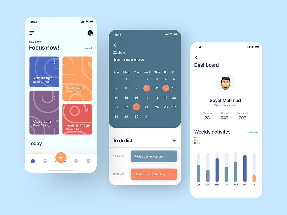 Happenz | Task Management App by Sayef Mahmud for Pixel Navy Agency on ...