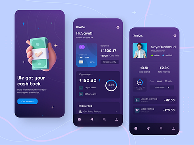 Finance app UI