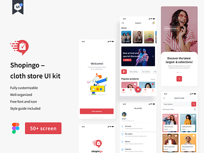 Shopingo - E-commerce app UI kit