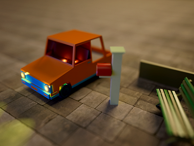 3D car illustration