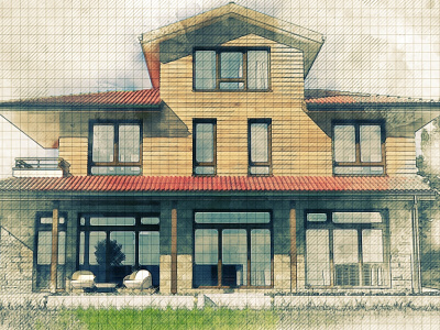 House..another house architecture architecture design design illustration
