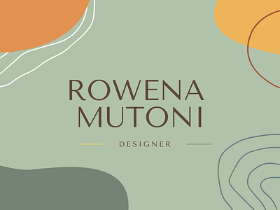 Business Card design illustration logo typography