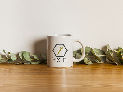 Fix It mug branding design graphic design graphicdesign illustration logo