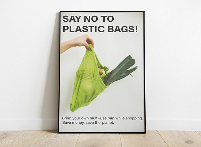Poster on plastic bags design graphicdesign illustration photoshop plasticbags pollution poster