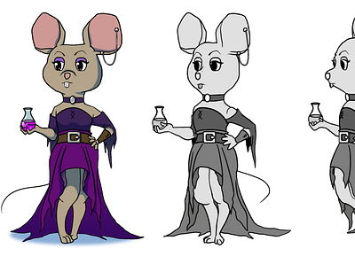 Mouse Enchantress Character Design character design concept art digital art visual development