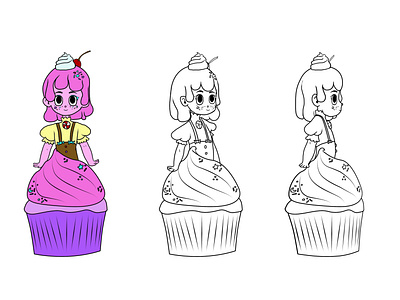 Cupcake Character Design