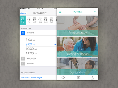 Booking an Appointment ui ux