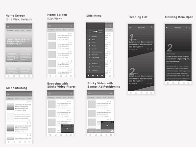 Wireframes -1 ui uiux ux