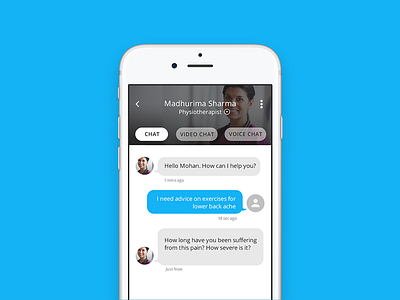 Telemedicine Chat ui uiux ux