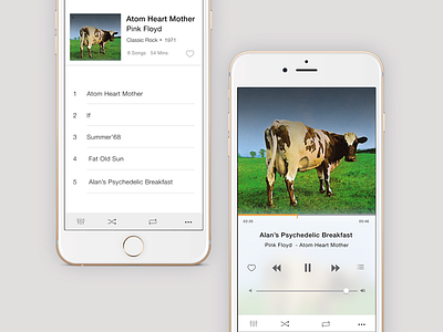 Moooo-sic App :D ui uiux ux