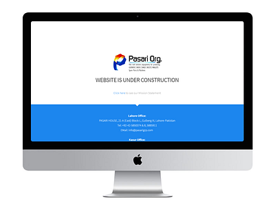 Pasari Org(under construction Template) css html photoshop responsive