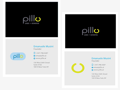 Pillo Name illustrator visiting card