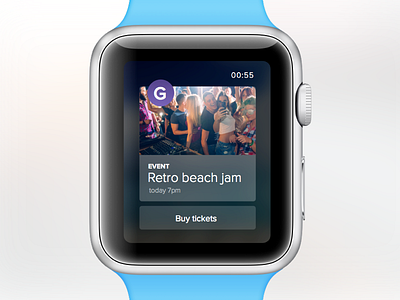 GateMe - Apple watch concept app apple apple watch design flat ios ios8 watch