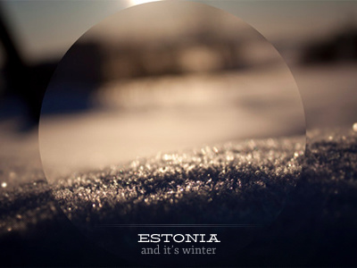 Estonia earth estonia focus postcard simple snow winter