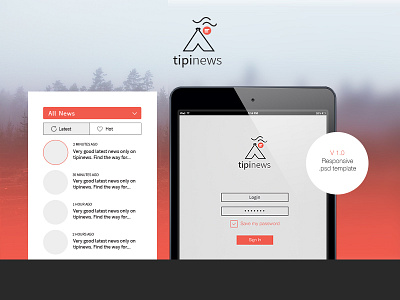 tipinews photoshop template