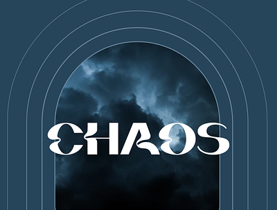 Chaos chaos design graphic design typography