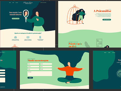Psychiatrist / psychology Website - UI design graphic design illustration inspiration site ui ui design uiux website