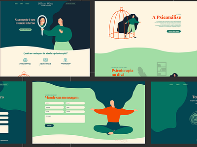 Psychiatrist / psychology Website - UI design graphic design illustration inspiration site ui ui design uiux website