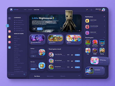 Game portal - Game Stor page app design app designers blizzard entertainment game app game platform game portal game store game ui gaming app product product design sony playstation steam twitch ui video game video games videogame videogames