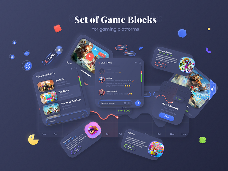 Game design - Profile page by Ilya Veremeev on Dribbble