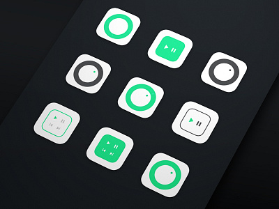 Staff Remote iOS app icon exploration.