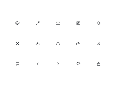 Sharp edges icons