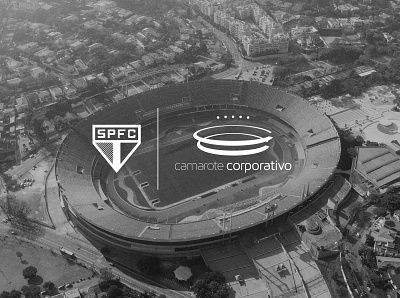 SPFC | Camarote Corporativo brand braziliandesigner design flat football club graphic design identity design logo minimal soccer vector