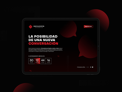 Landing page for a coaching company black and red branding coaching company landing landing page web webdesign