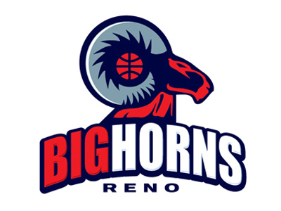 NBA D-League: Reno Bighorns logo concept animal ball basketball big bold logo ram sports type