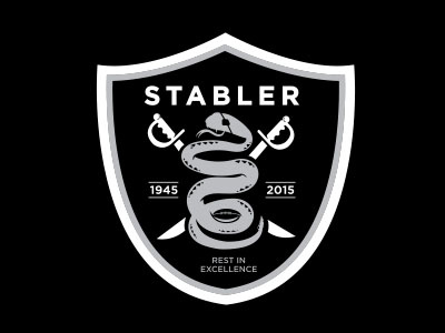 The Snake football nfl raiders shield snake sword tribute