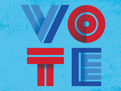 VOTE america illustration logo type typography vote