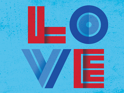 LOVE america illustration love type typography vote