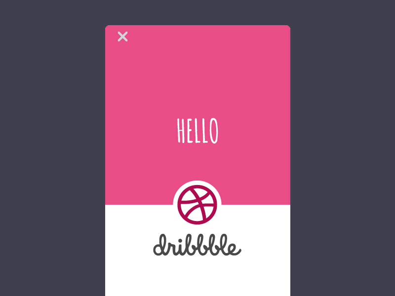 Hello Dribbble app debut dribbble first shot flat gif hello hello dribbble invites ui ux