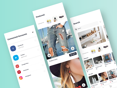 Shops - E-Commerce Mobile App Sketch Template app design ecommerce ios iphonex mobile sketch ui ux