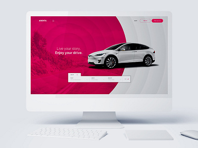 Arenta - Car Rental Sketch Template car car rental envato listing sketch template web